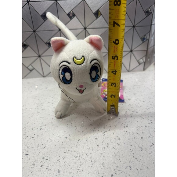 Sailor Moon Great Eastern Entertainment Artemis Kitty Cat White Plush 6” - Picture 2 of 11